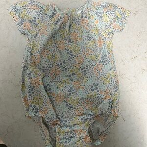 Carter's Floral Bodysuit - Blue, Orange, Yellow